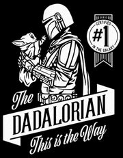 Men's Star Wars: The Mandalorian Grogu and Din Djarin The Dadalorian This is the Way  Adult T-Shirt