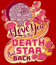 Men's Star Wars I Love You to the Death Star and Back  Adult T-Shirt