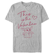 Men's Star Wars: The Mandalorian Valentine's Day The Child Valentine Way  Adult T-Shirt