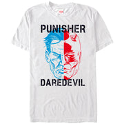 Men's Marvel The Punisher vs. Daredevil Profile  Adult T-Shirt