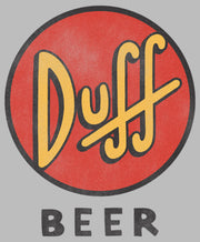 Men's The Simpsons Duff Beer Classic Logo  Adult T-Shirt