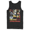 Men's Star Wars Maul Trooper Anakin Retro Panels  Adult Tank Top