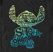 Men's Lilo & Stitch Yellow to Blue Silhouette  Adult T-Shirt