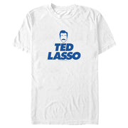 Men's Ted Lasso Silhouette Outline Face Logo  Adult T-Shirt