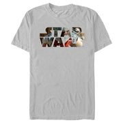 Men's Star Wars: The Mandalorian Din Djarin Star Wars Logo  Adult T-Shirt