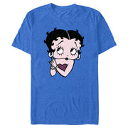 Men's Betty Boop Purple Glam Betty  Adult T-Shirt