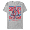 Men's Shelby Cobra Blue and Red Distressed Poster  Adult T-Shirt