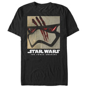 Men's Star Wars The Force Awakens Finn Stormtrooper Helmet  Adult T-Shirt