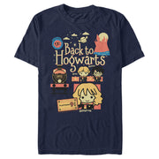 Men's Harry Potter Back to Hogwarts Cartoon  Adult T-Shirt