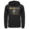 Men's Star Wars: The Mandalorian The Child Bounty Logo Silhouette  Adult Pull Over Hoodie