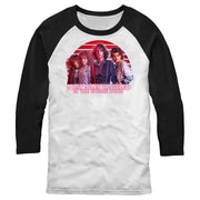 Men's Stranger Things Teen Group Shot  Adult Baseball Tee