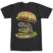 Men's Lost Gods Dinosaur Cheeseburger  Adult T-Shirt