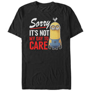 Men's Despicable Me Minion Not Day to Care  Adult T-Shirt