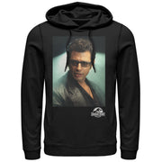 Men's Jurassic Park Dr. Malcolm Hero Portrait  Adult Pull Over Hoodie