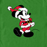 Men's Mickey & Friends Santa Mickey  Adult T-Shirt