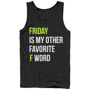 Men's CHIN UP Friday is My Other Favorite F Word  Adult Tank Top