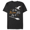 Men's Lost Gods Halloween If the Broom Fits Fly It  Adult T-Shirt