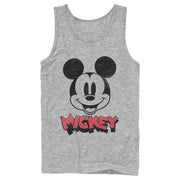 Men's Mickey & Friends Mickey Mouse Retro Headshot  Adult Tank Top