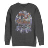 Men's Voltron: Defender of the Universe Retro Robot Lions  Adult Sweatshirt