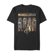 Men's Star Wars: The Mandalorian Character Panel  Adult T-Shirt