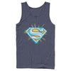 Men's Superman Glowing Shield Logo  Adult Tank Top