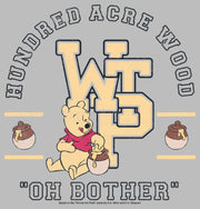 Men's Winnie the Pooh Bear Collegiate  Adult T-Shirt