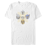 Men's Star Wars: The Mandalorian Grogu Helmets  Adult T-Shirt