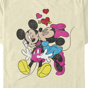 Men's Mickey & Friends Valentine's Day Minnie Mouse Smooch  Adult T-Shirt