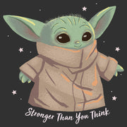 Men's Star Wars: The Mandalorian Grogu Stronger Than You Think  Adult T-Shirt