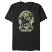 Men's Star Wars Yoda Pinch Me You Will Not  Adult T-Shirt