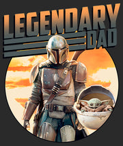 Men's Star Wars: The Mandalorian Din Djarin and Grogu Legendary Dad  Adult T-Shirt