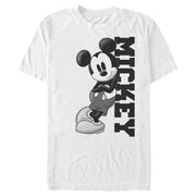 Men's Mickey & Friends Retro Leaning  Adult T-Shirt