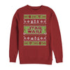 Women's Star Wars Ugly Christmas Merry Side  Adult Sweatshirt