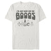 Men's Lost Gods Halloween I'm Just Here for the Booos  Adult T-Shirt