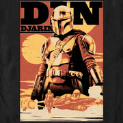 Men's Star Wars: The Book of Boba Fett Din Djarin Poster  Adult Sweatshirt