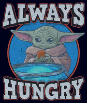 Men's Star Wars: The Mandalorian Grogu Always Hungry  Adult T-Shirt