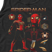 Men's Marvel Spider-Man: No Way Home Iron Suit Gear  Adult Tank Top