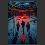 Men's Stranger Things Winter Rift Russia Poster  Adult Pull Over Hoodie