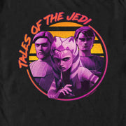 Men's Star Wars: Tales of the Jedi Distressed Obi-Wan Ahsoka and Anakin  Adult T-Shirt