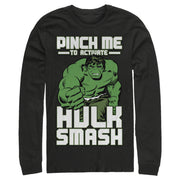 Men's Marvel St. Patrick's Day Hulk Smash  Adult Long Sleeve Shirt