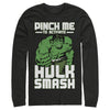 Men's Marvel St. Patrick's Day Hulk Smash  Adult Long Sleeve Shirt