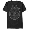 Men's Star Wars The Force Awakens Millennium Falcon Home  Adult T-Shirt