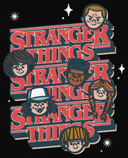 Men's Stranger Things The Gang Cartoon Logo  Adult Tank Top