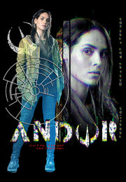 Men's Star Wars: Andor Female Rebel Glitched  Adult Pull Over Hoodie