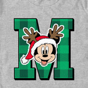 Men's Mickey & Friends Christmas Reindeer Antlers Mousey  Adult T-Shirt