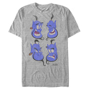 Men's Aladdin Genie Emotions  Adult T-Shirt