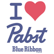 Men's Pabst I Heart Beer  Adult T-Shirt