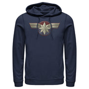 Men's Marvel Captain Marvel Simple Star Symbol  Adult Pull Over Hoodie