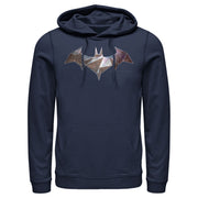 Men's Batman Logo Geometric Wing  Adult Pull Over Hoodie