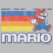 Men's Nintendo Super Mario Rainbow Stripes  Adult T-Shirt